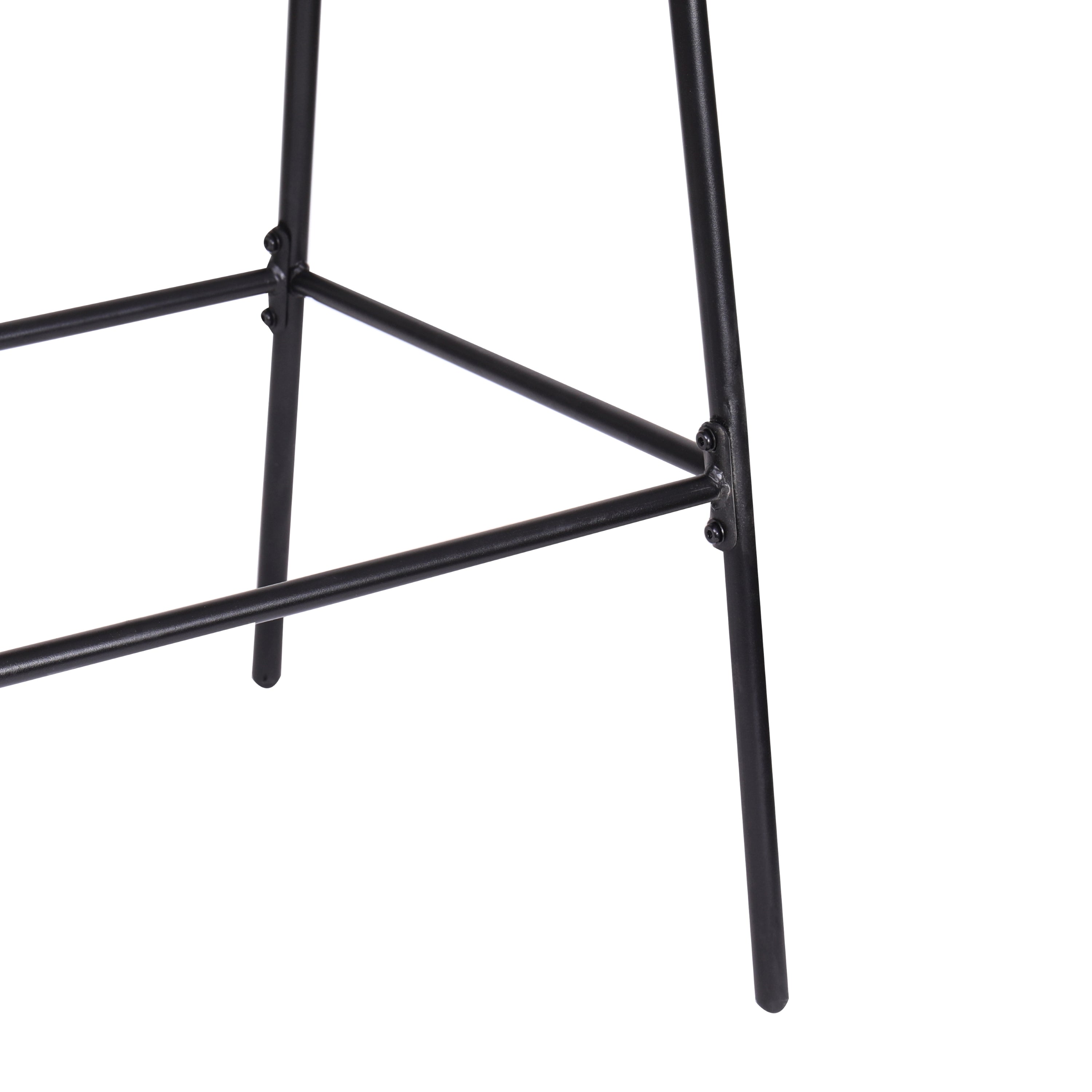 Ladd Outdoor Metal Wicker Barstool Set of 2