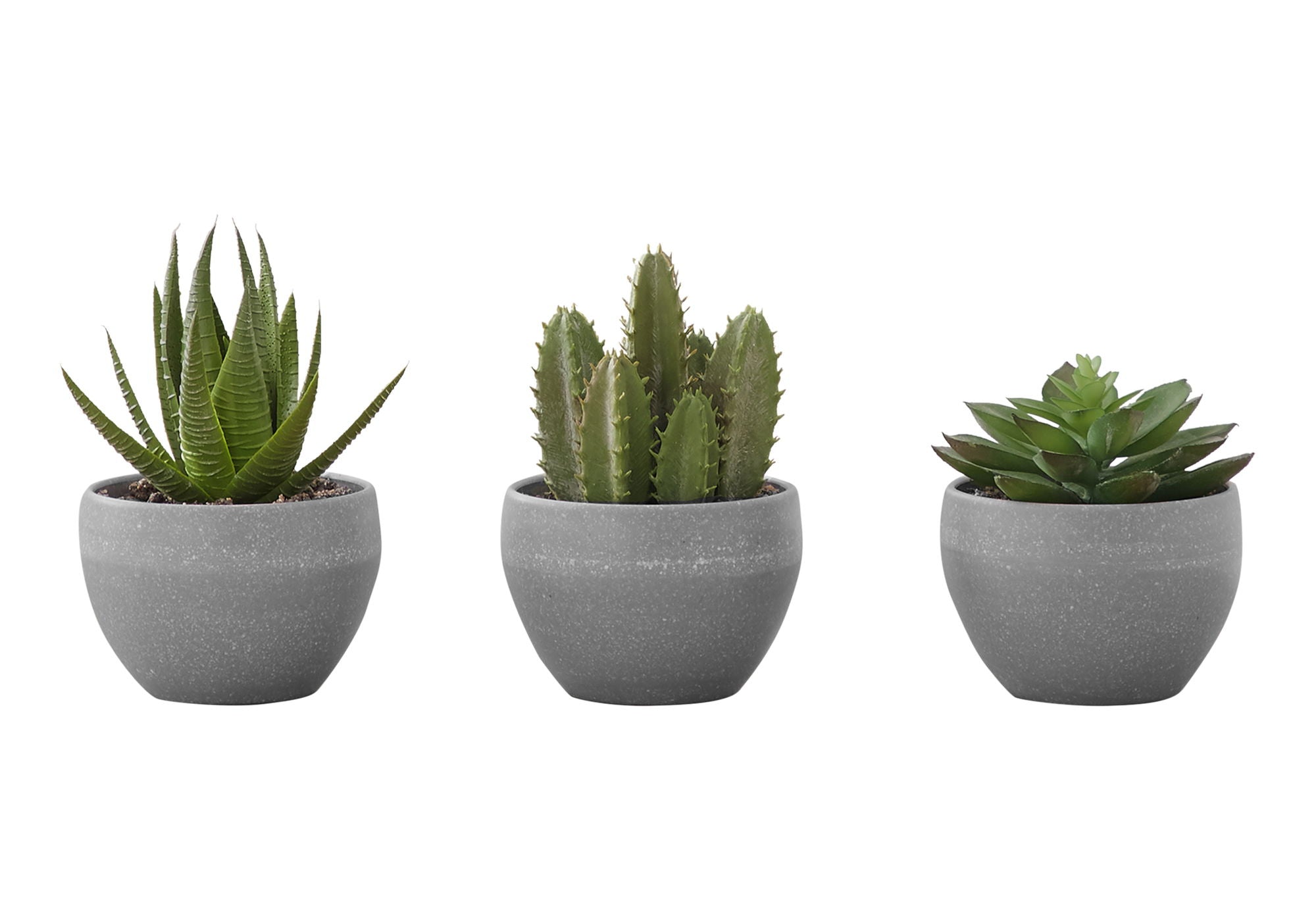 6" Tall Artificial Succulent Plant Set of 3