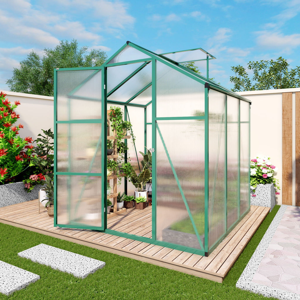 Polycarbonate Walk-In house, Raised Base For Outdoor In All Season