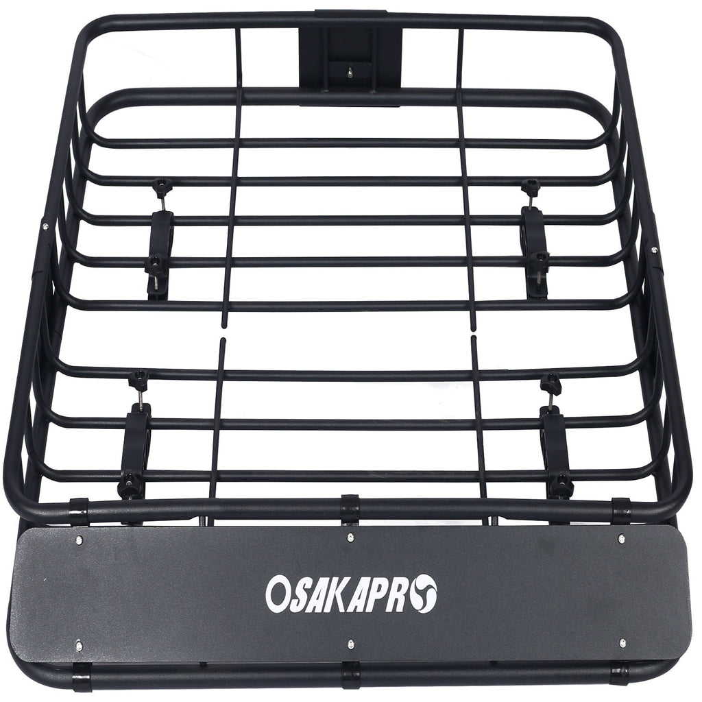 Motoring Rooftop Cargo Carrier Basket Steel Universal Fit Roof Rack