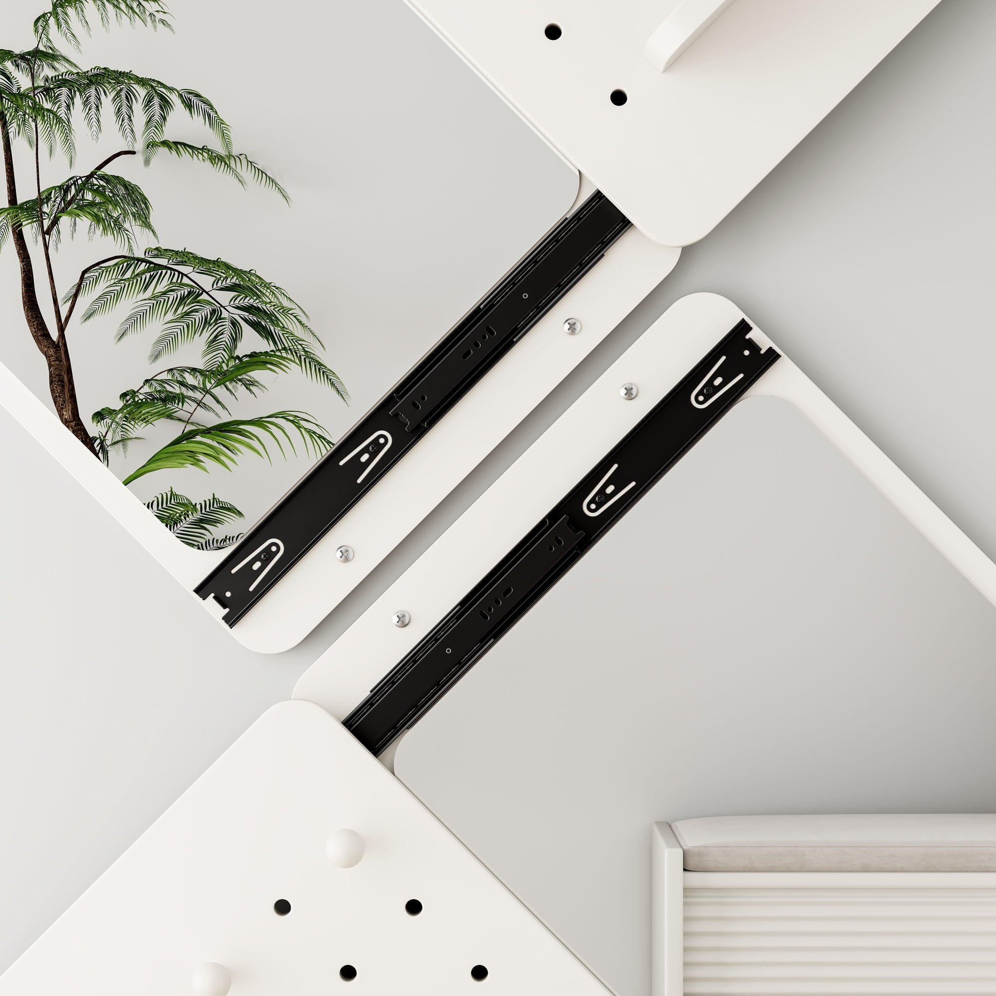 Wall Mounted Full Length Mirror With Shelf And Hook