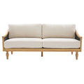 Loveseat Sofa With Armrests - Black