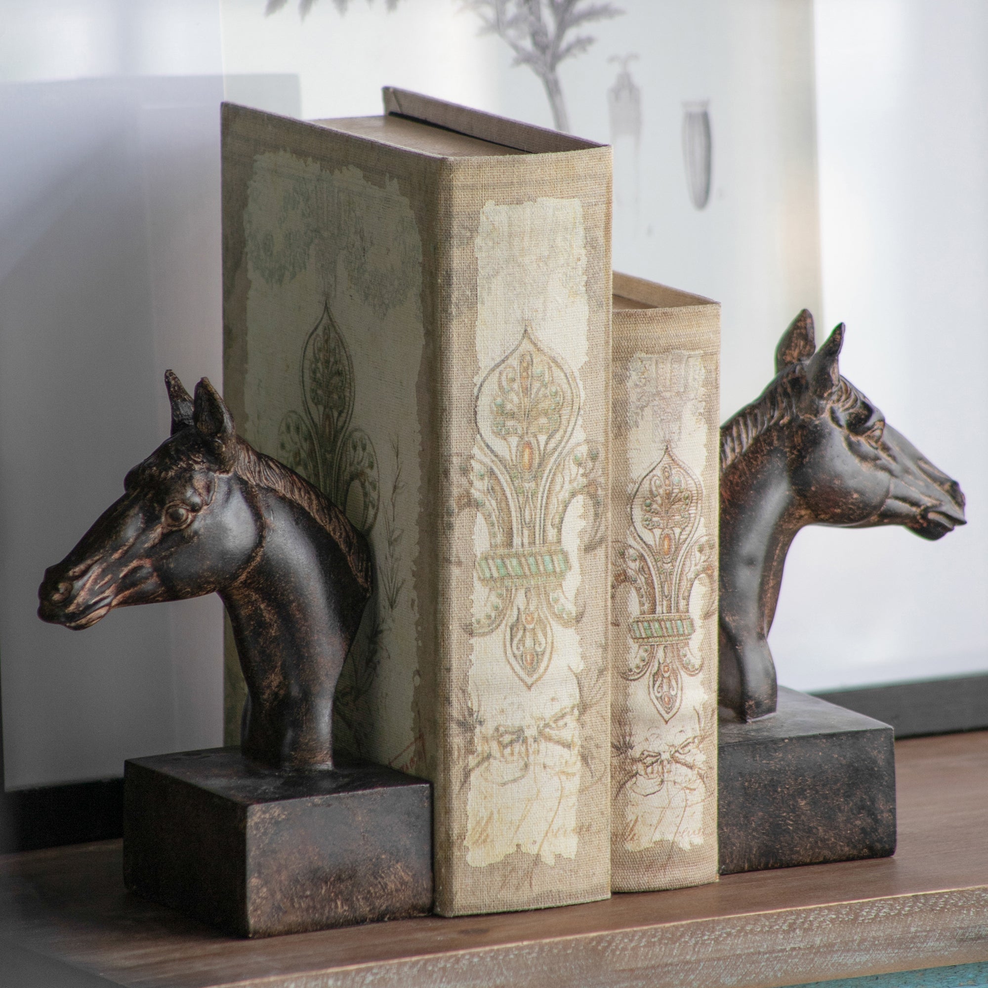 S/2 5.1x4x8' Horse Bookends