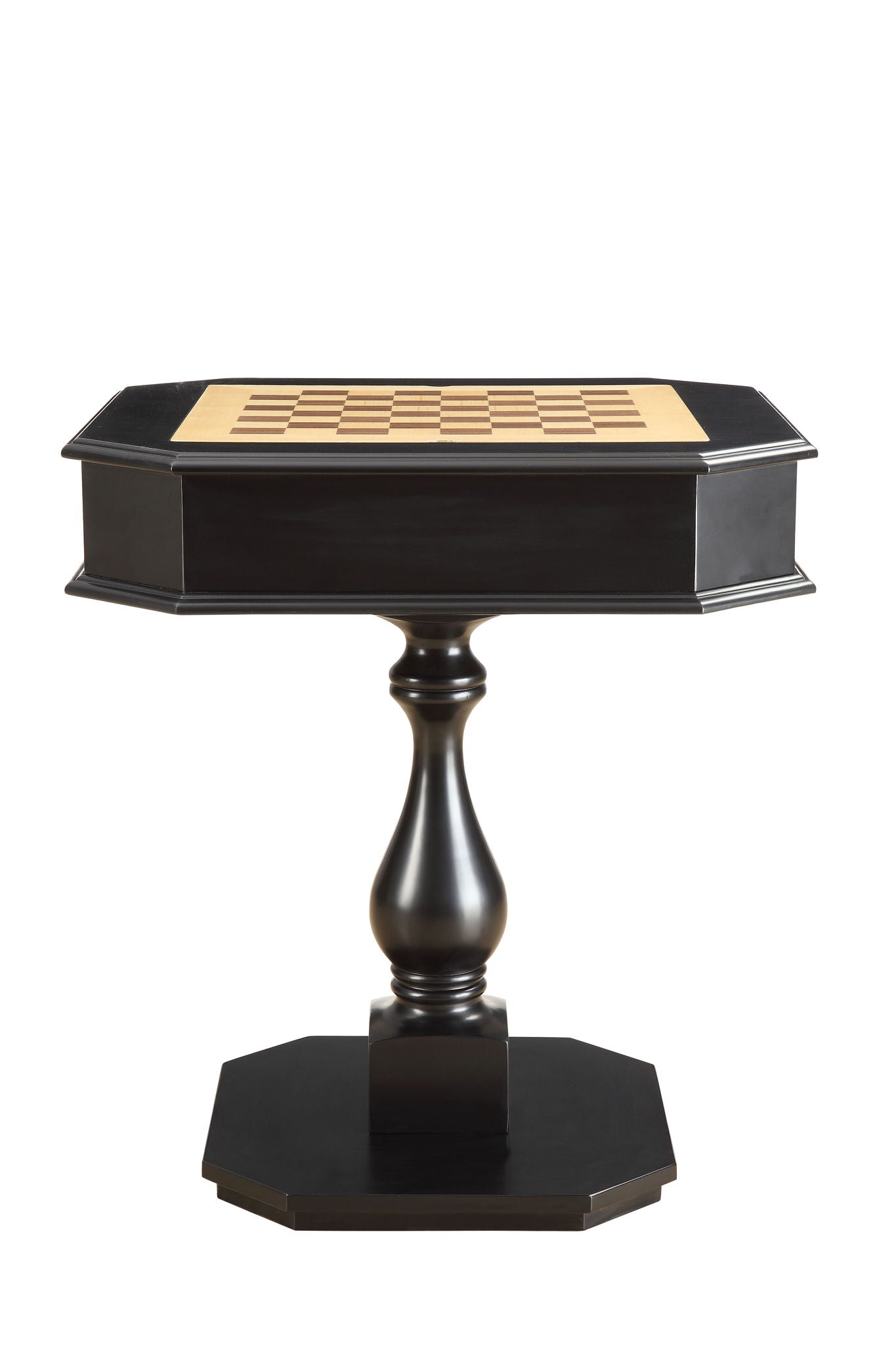 Bishop - Reversible Chess Checker Game Table With Game Tray (Chess Figures Not Included)