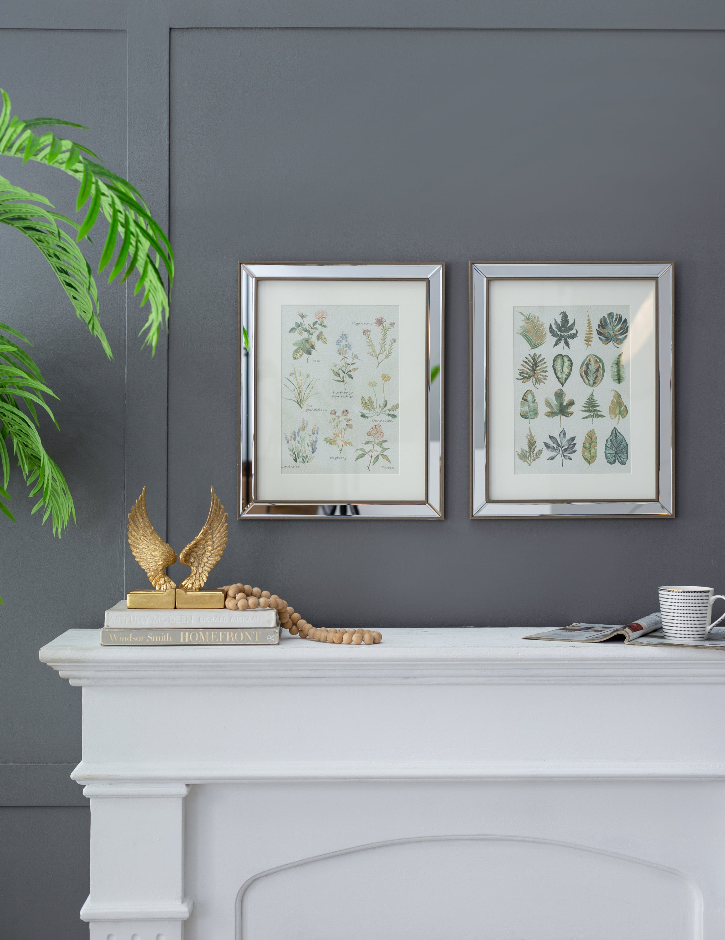 Set of 2 Liana Mirror Framed Wall Art