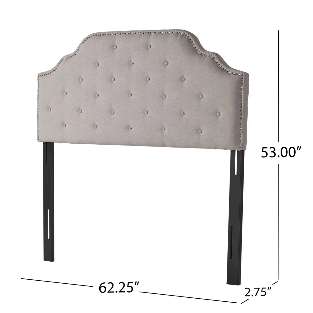 Luella Button Tufted Upholstered Headboard