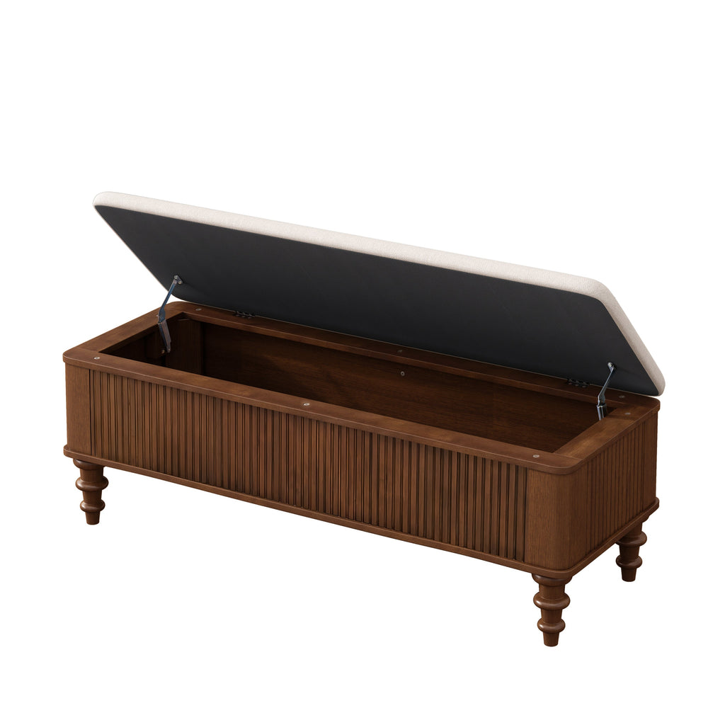 50.8-Inch Multi-Functional Storage Ottoman Bench