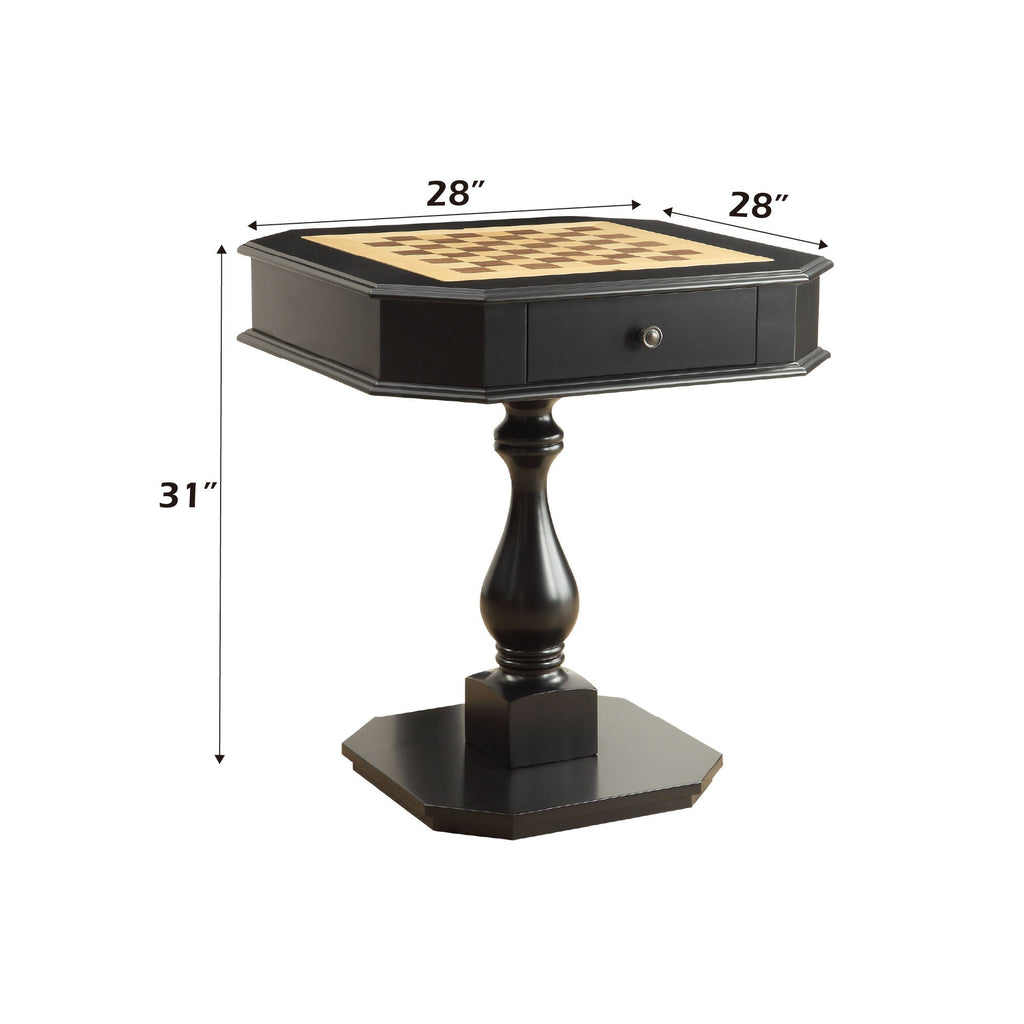 Bishop - Reversible Chess Checker Game Table With Game Tray (Chess Figures Not Included)