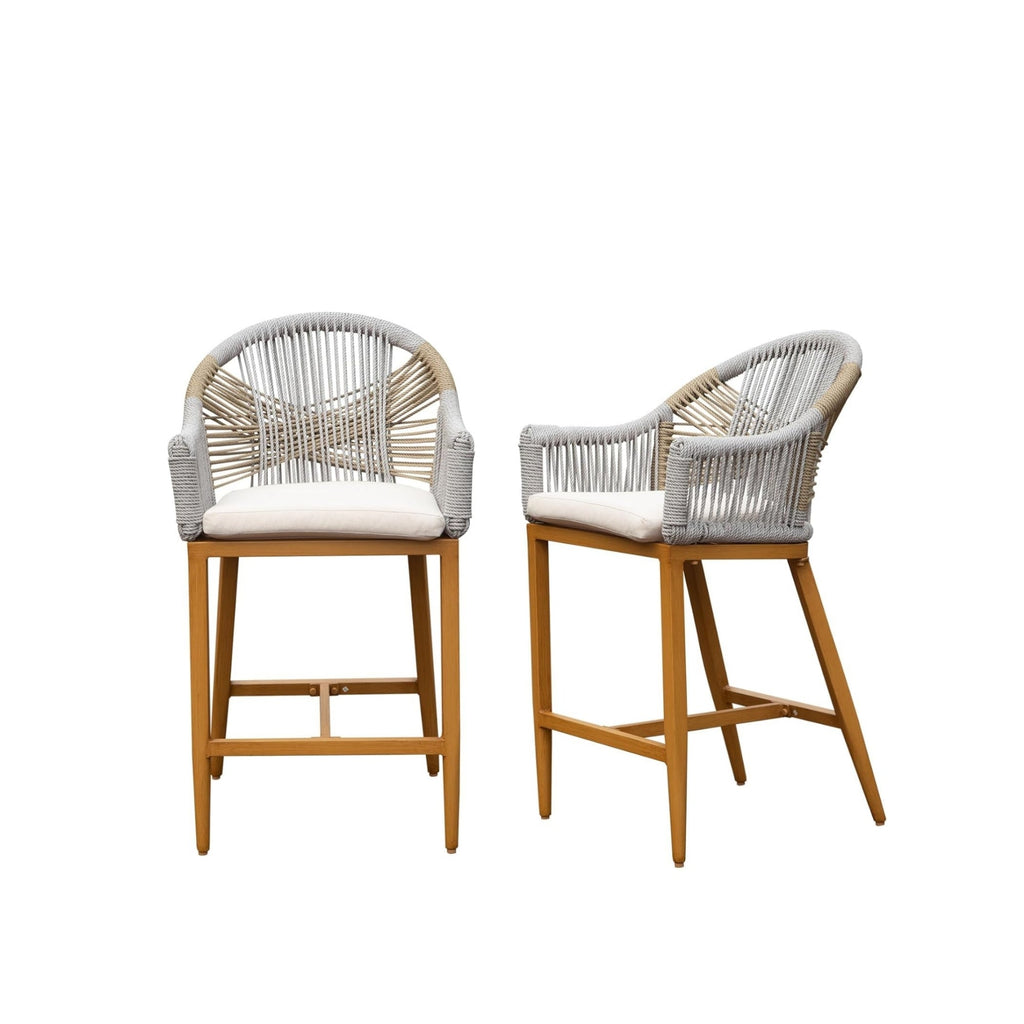 Bar Stools Set of 2 with Arm and Backrest
