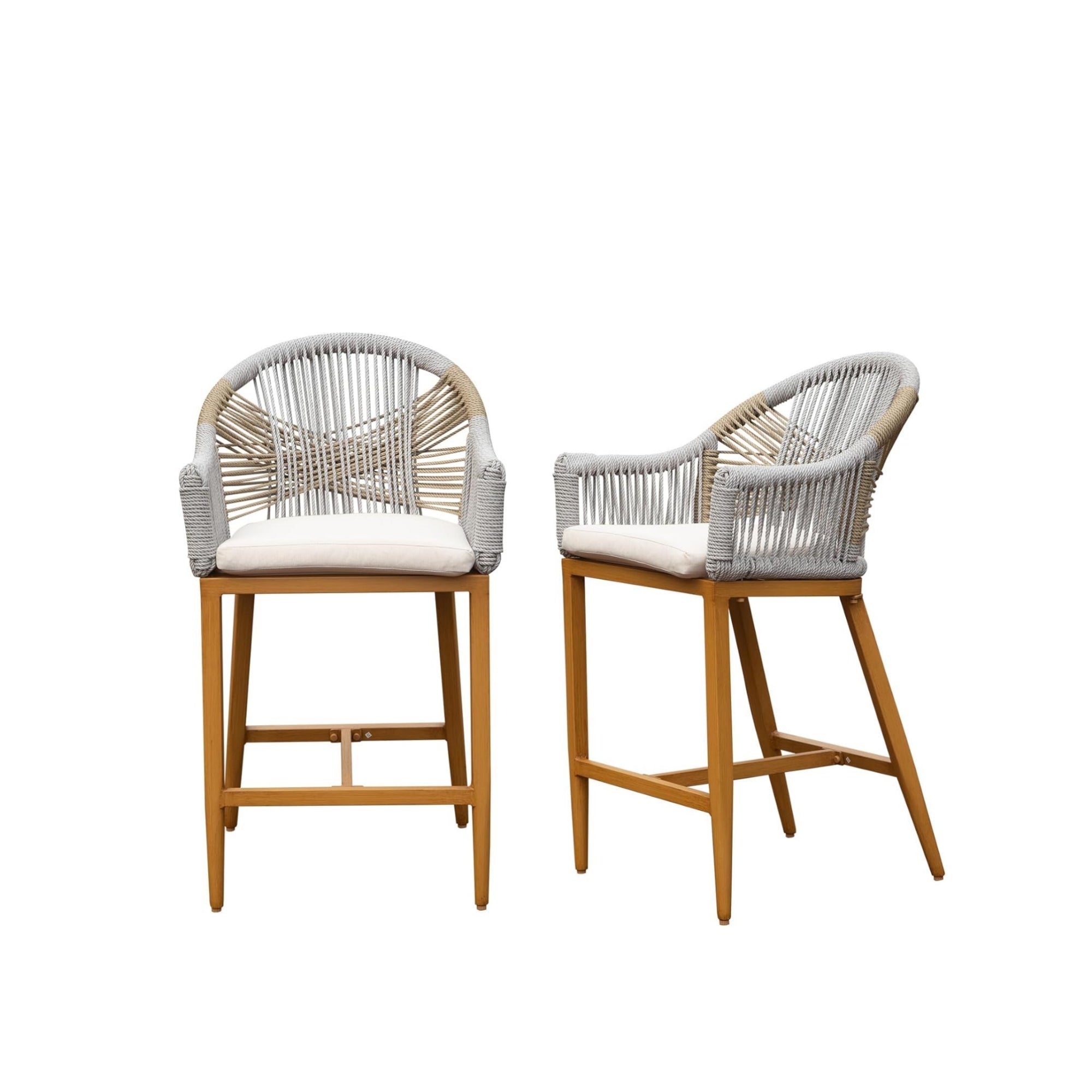 Bar Stools Set of 2 with Arm and Backrest