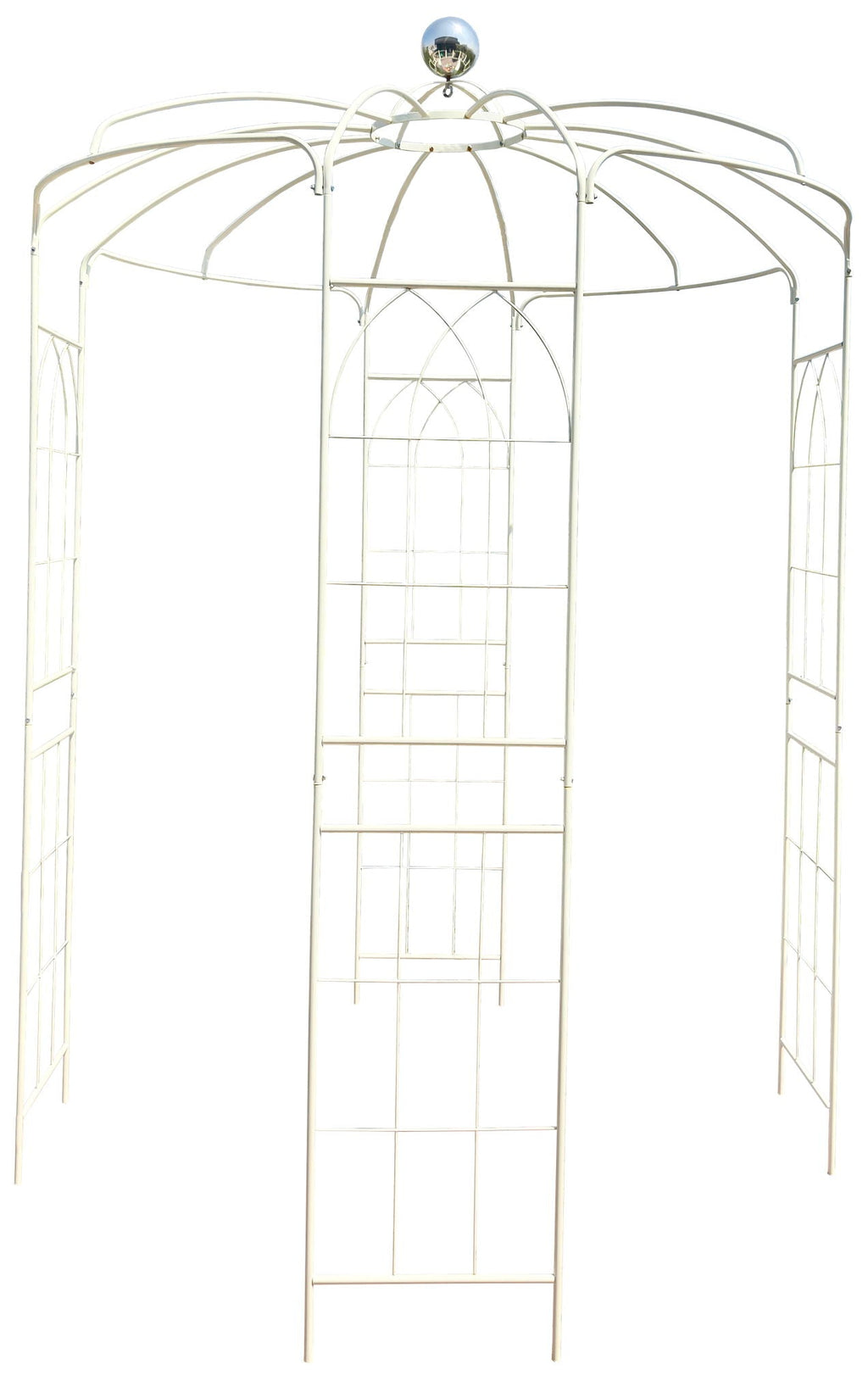 Metal Garden Arch Iron Garden Arbors Gazebo Dia High Birdcage Shape Pergola Pavilion For Wedding Ceremony