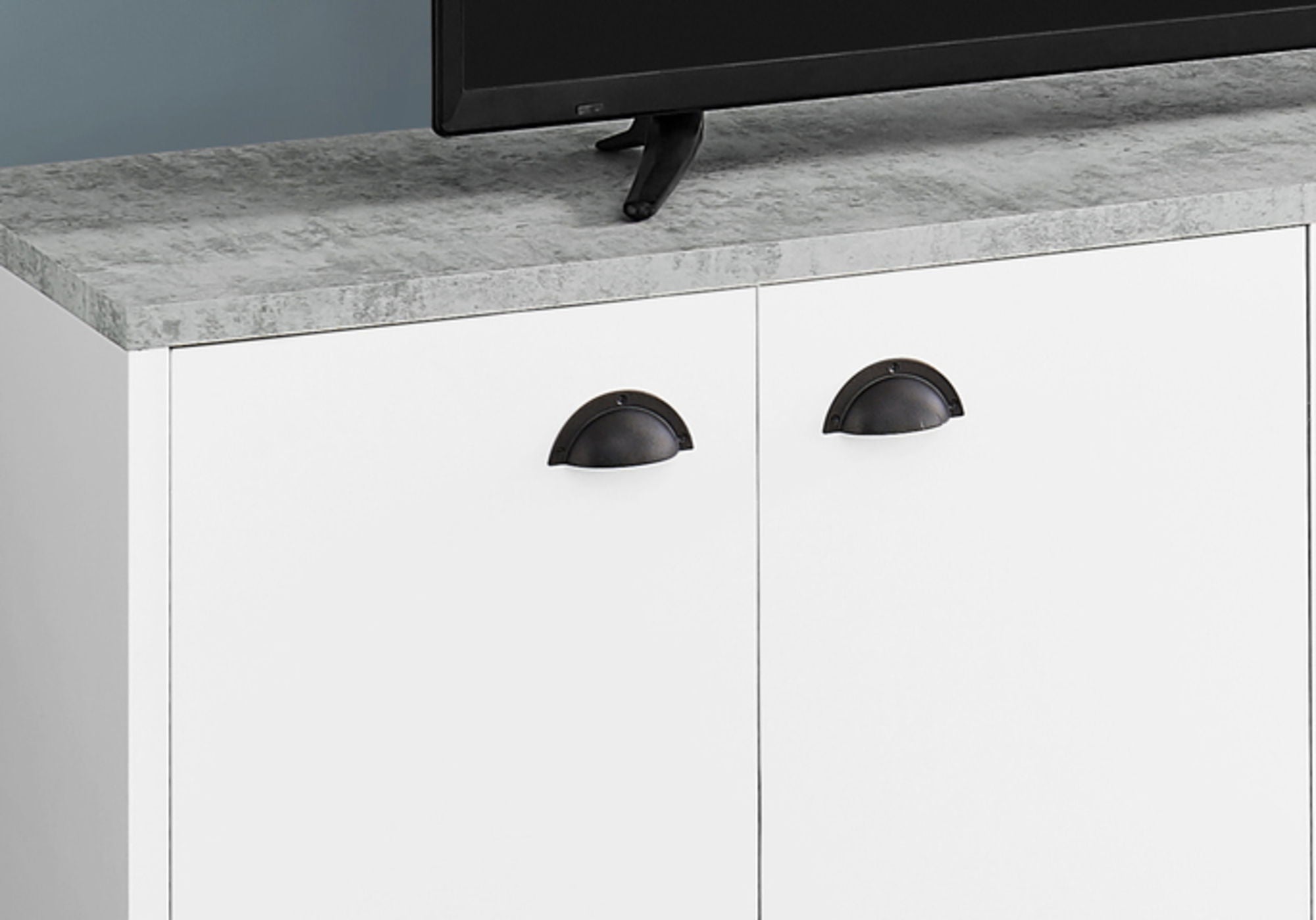 Contemporary TV Stand Console with Storage Cabinet