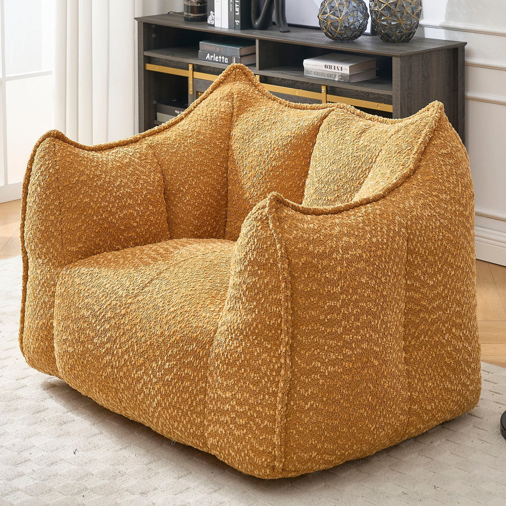 Comfortable Chenille Sofa Chairs With Highly Resilient Foam
