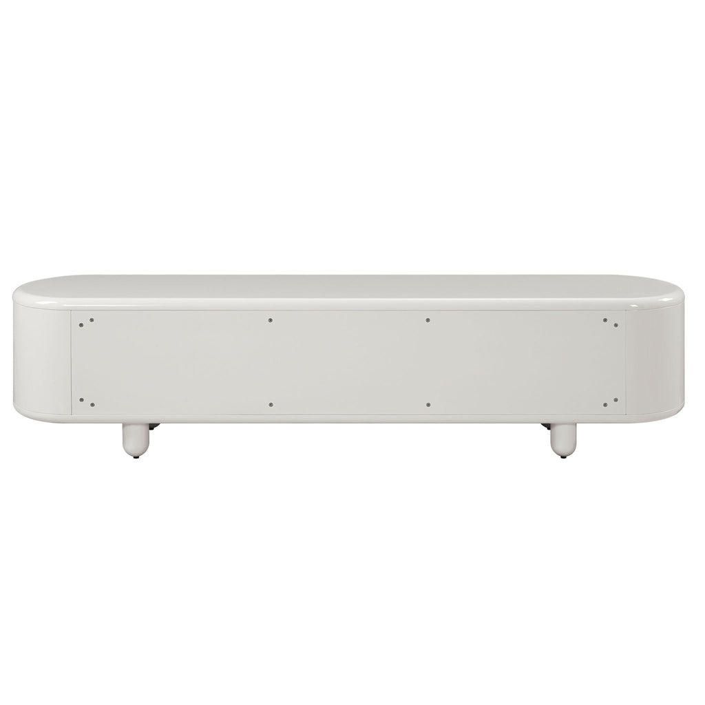 Keely - TV Stand - Gloss White