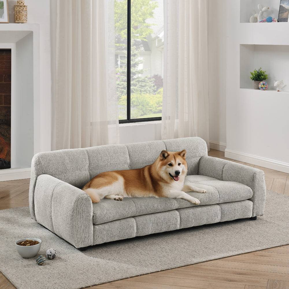 Soft and Comfortable Pet Bed for Big and Oversized Dogs - Beige