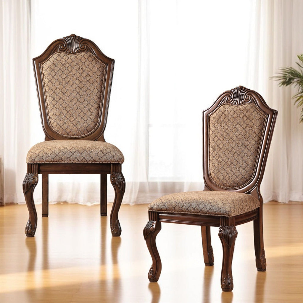 Chateau De Ville Side Chair (Set of 2) - Brown / Cherry