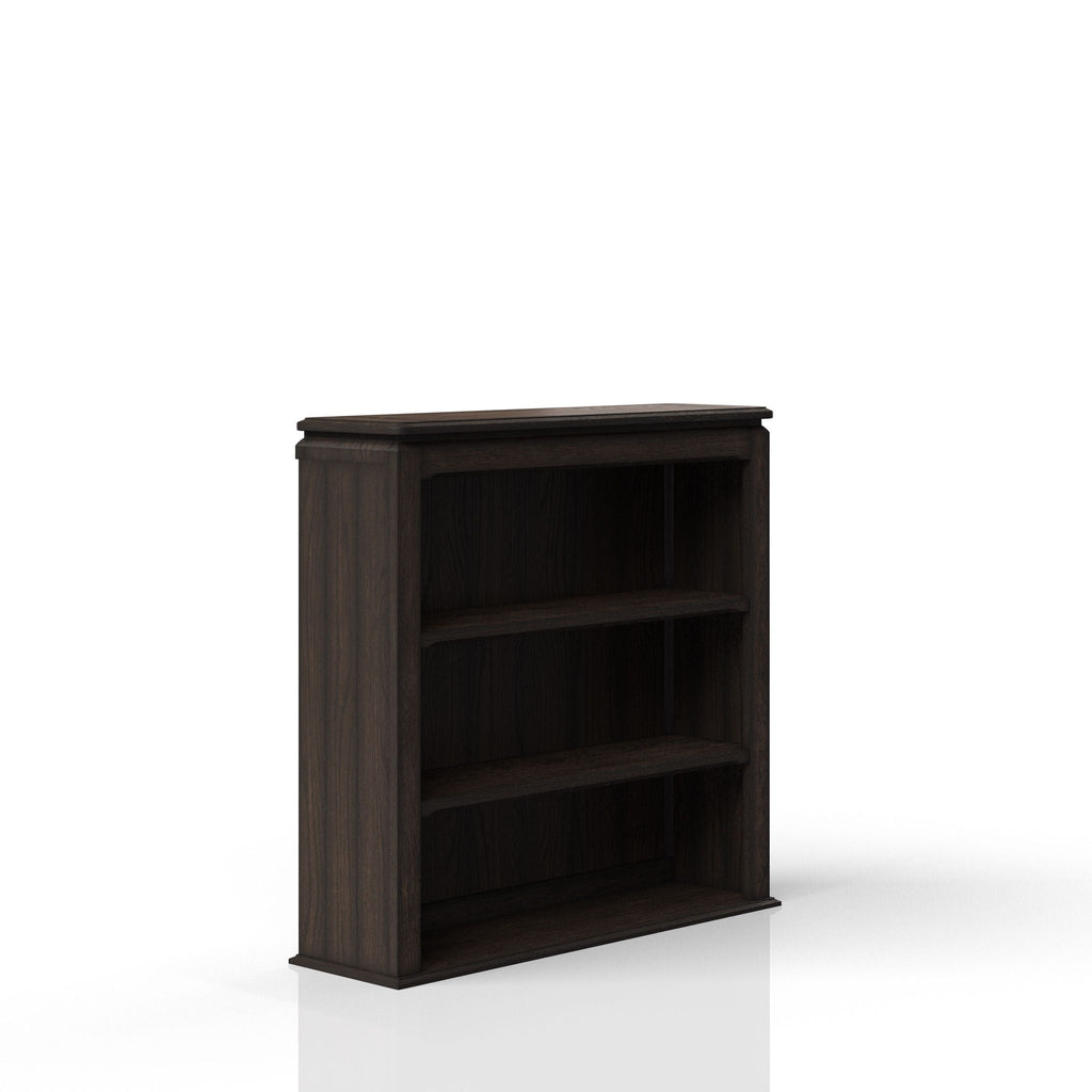 2 Shelf Bookcase Hutch - Chocolate