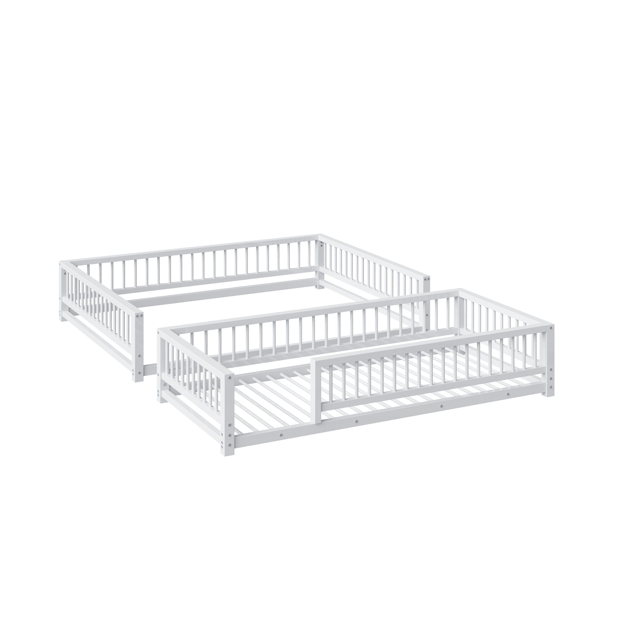 Bunk Bed With Ladder And Safety Guardrails