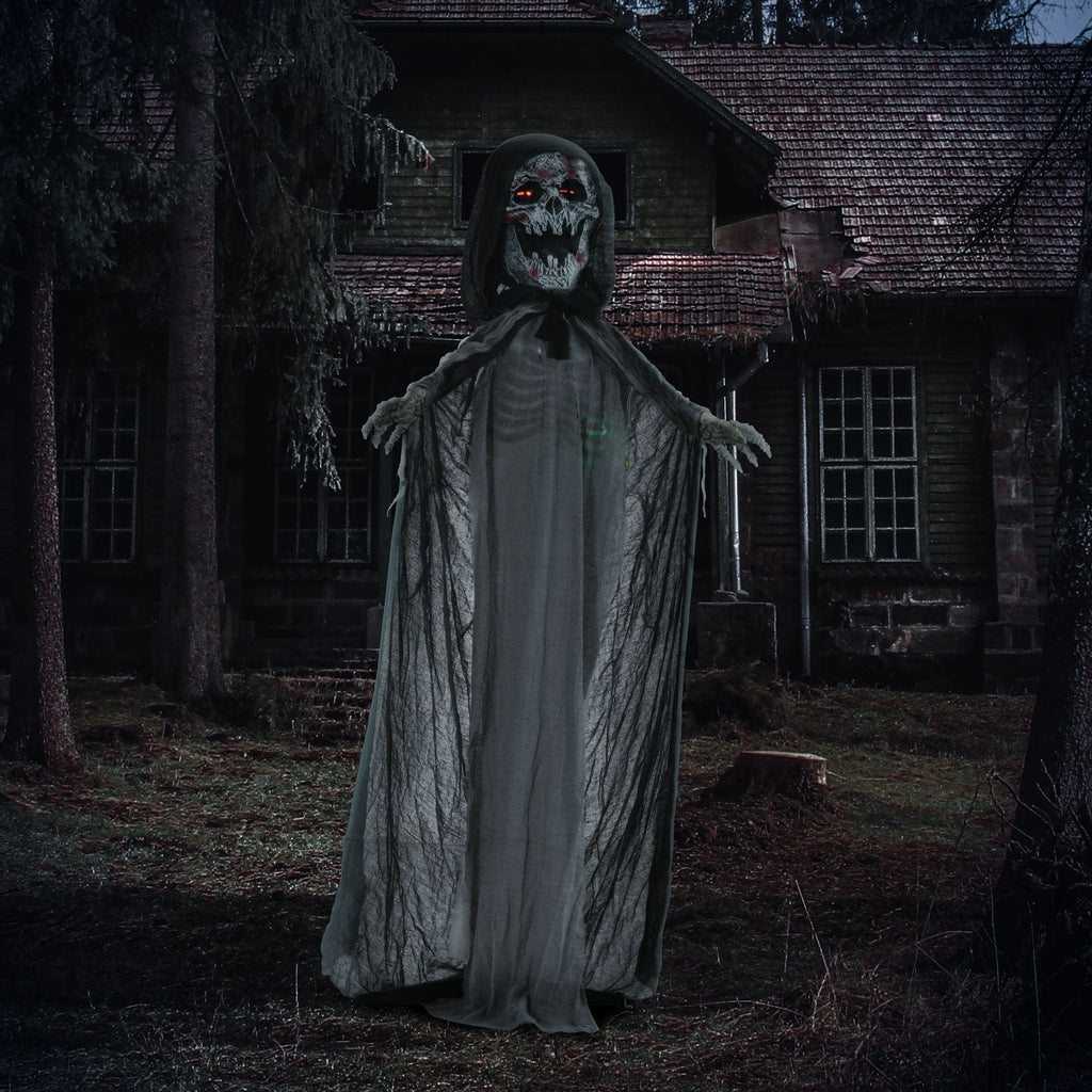74" Animated Skeleton Witch of the Haunted Hollow
