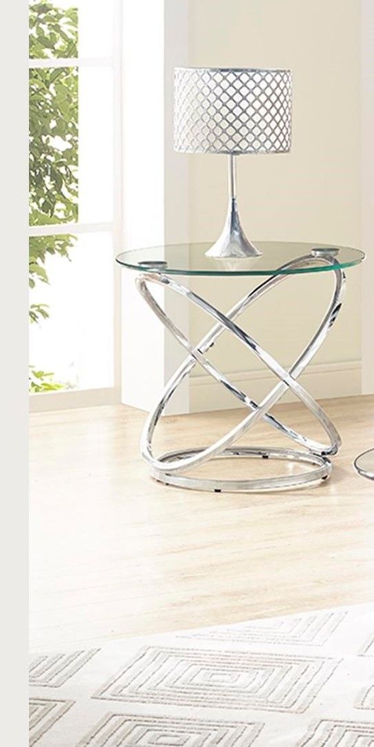 Cocktail Table Set - Chrome