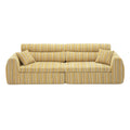 3 Seater, Couch With Throw Pillows For Living Room