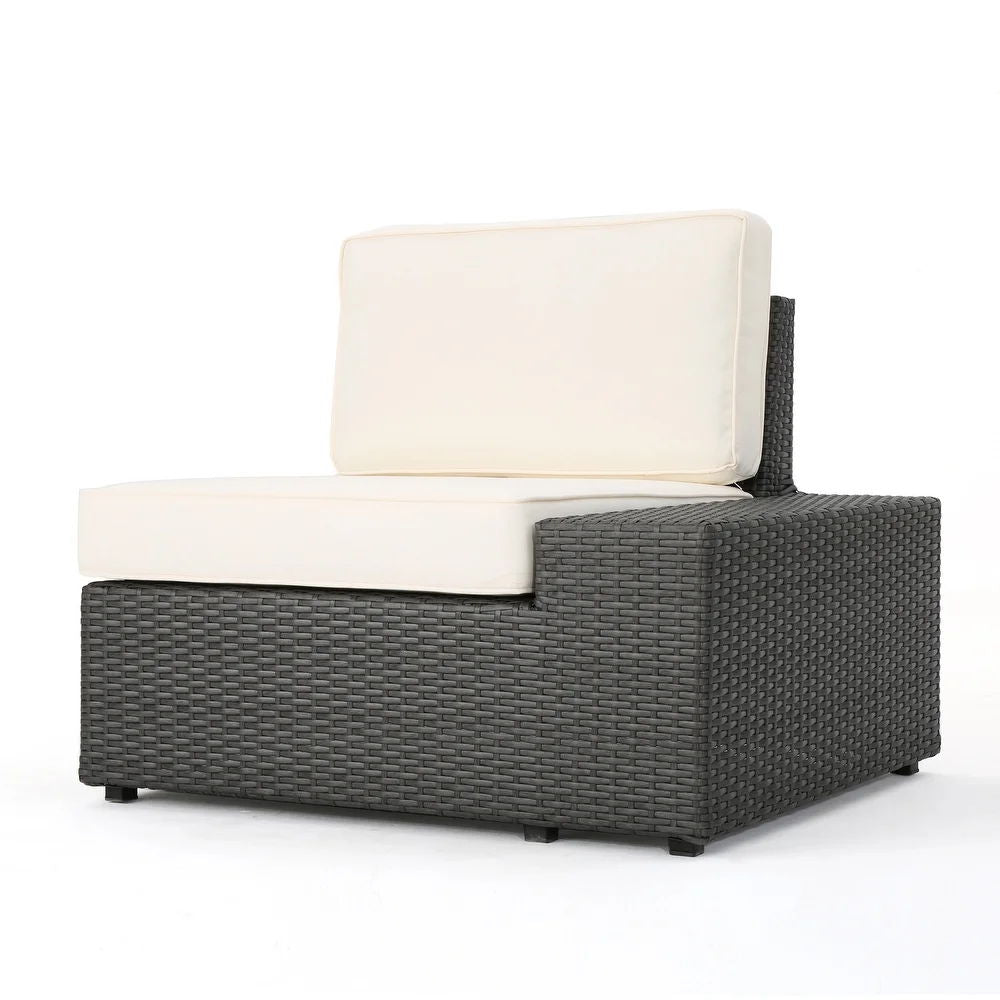 Santa Cruz Outdoor 8 Piece Sectional Set - Dark Brown