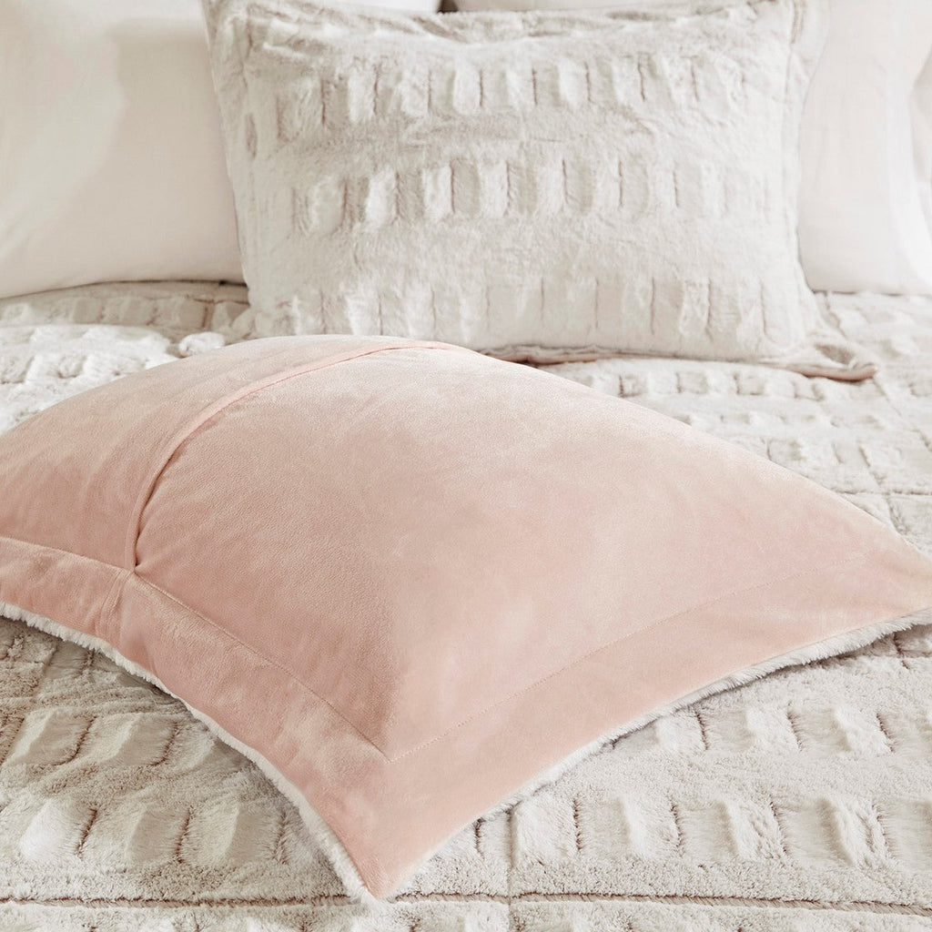Twin/Twin XL Back Print Long Fur Comforter Mini Set