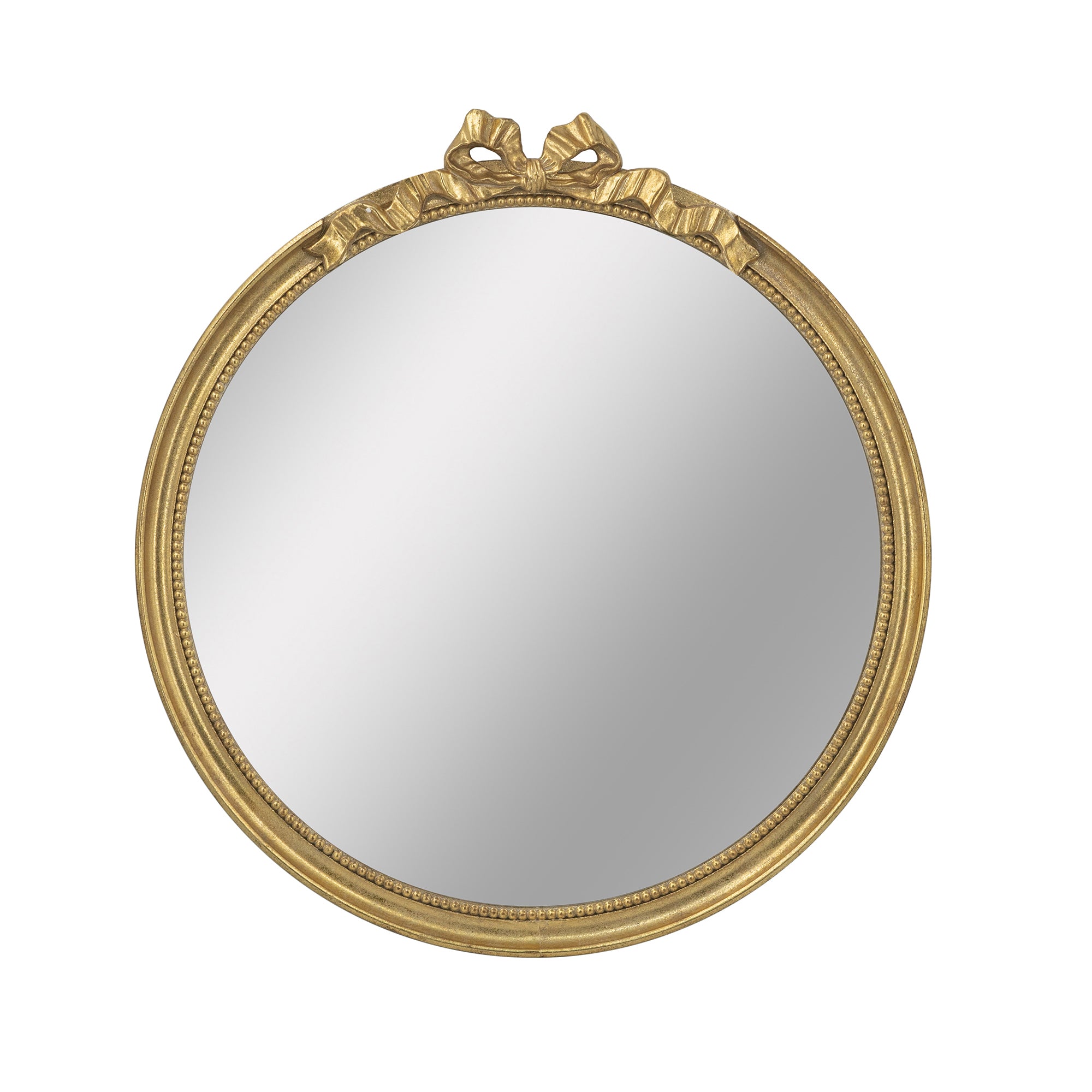 30' x 32.1' Round Decorative Wood Frame Wall Mirror