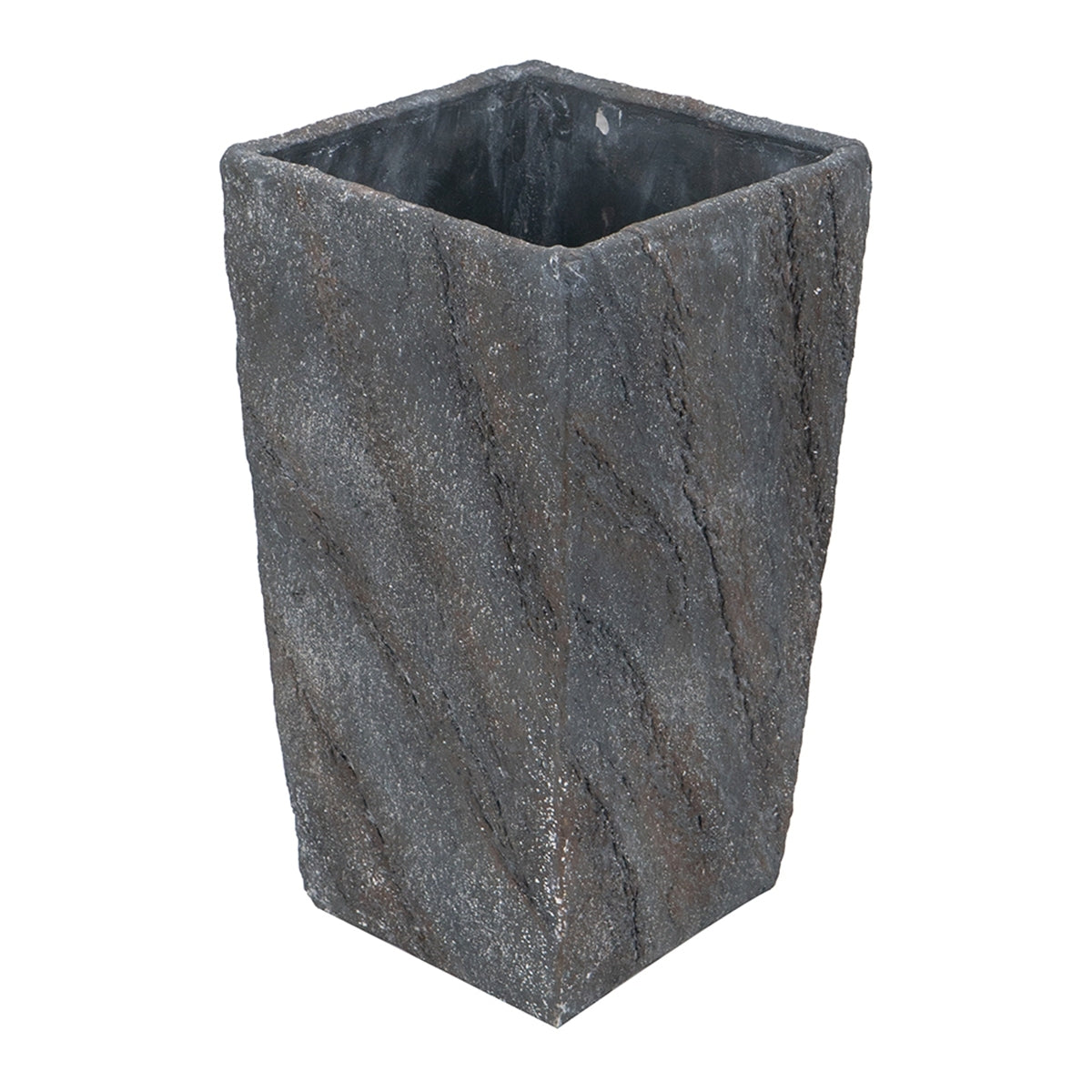 9.4x9.4x18.1' Cement Planter Large, Indoor Outdoor Garden Functional Decor