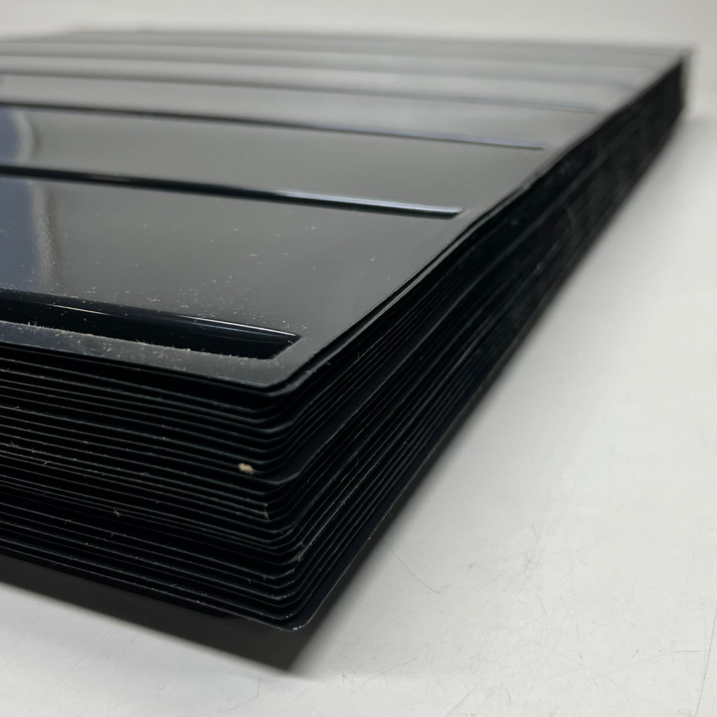 Ice Cream Shelf Liner (25 Pack) P/N 4565 Black 7-Channel Pint Trays