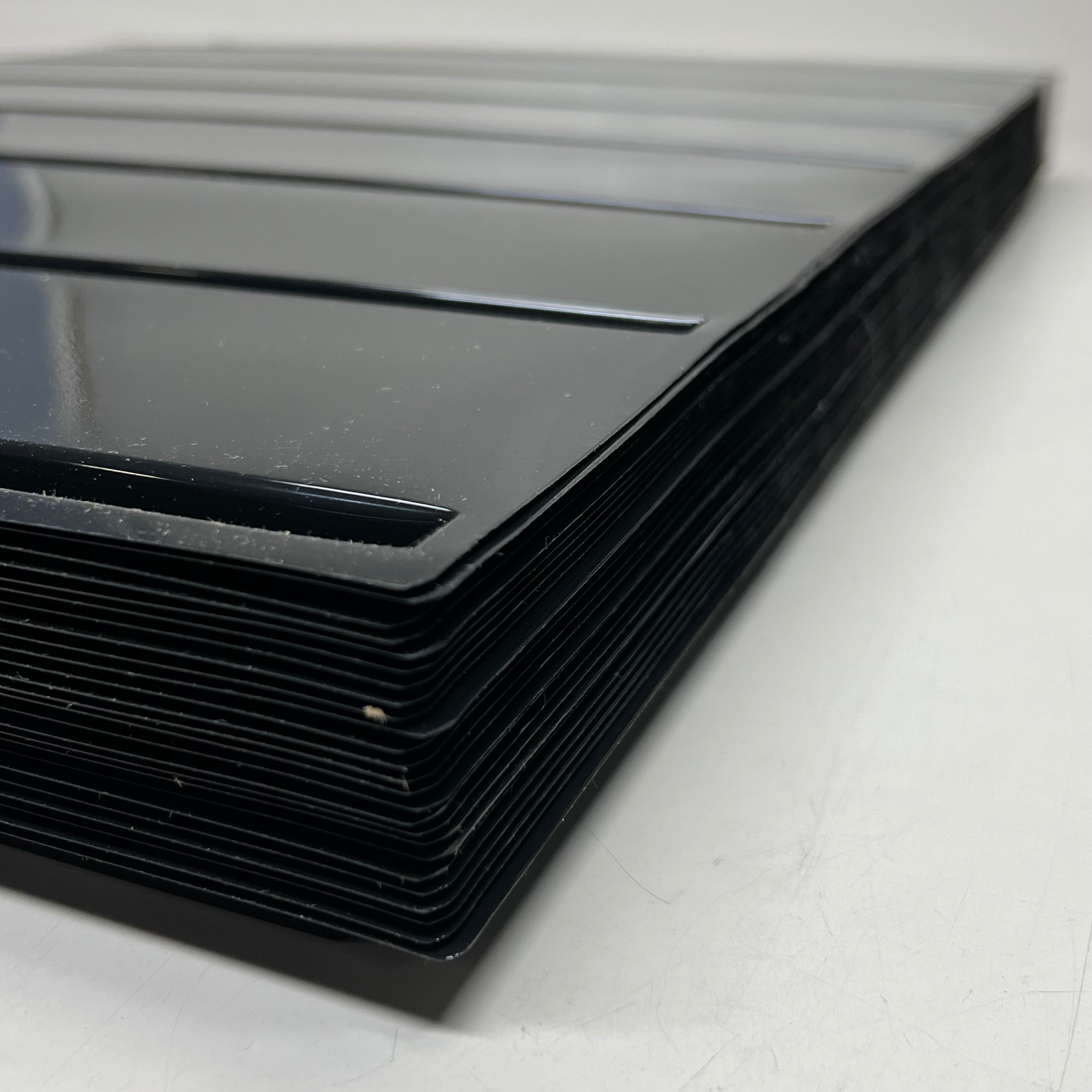 Ice Cream Shelf Liner (25 Pack) P/N 4565 Black 7-Channel Pint Trays
