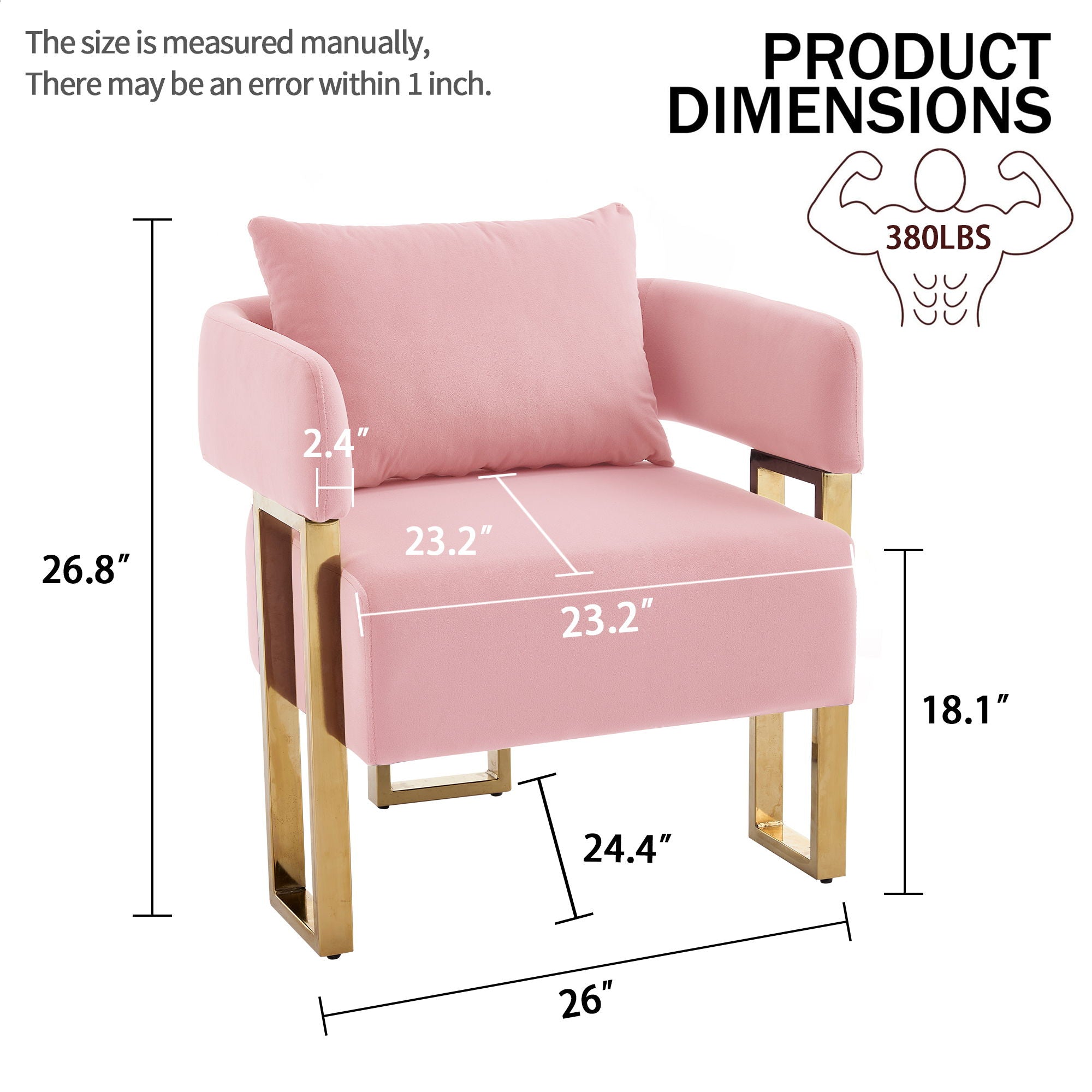 Modern Classic Decorative Chair with Teddy Fleece Upholstery
