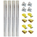 Universal E Track Tie-Down Rail Kit for Trucks, Vans, and Garages