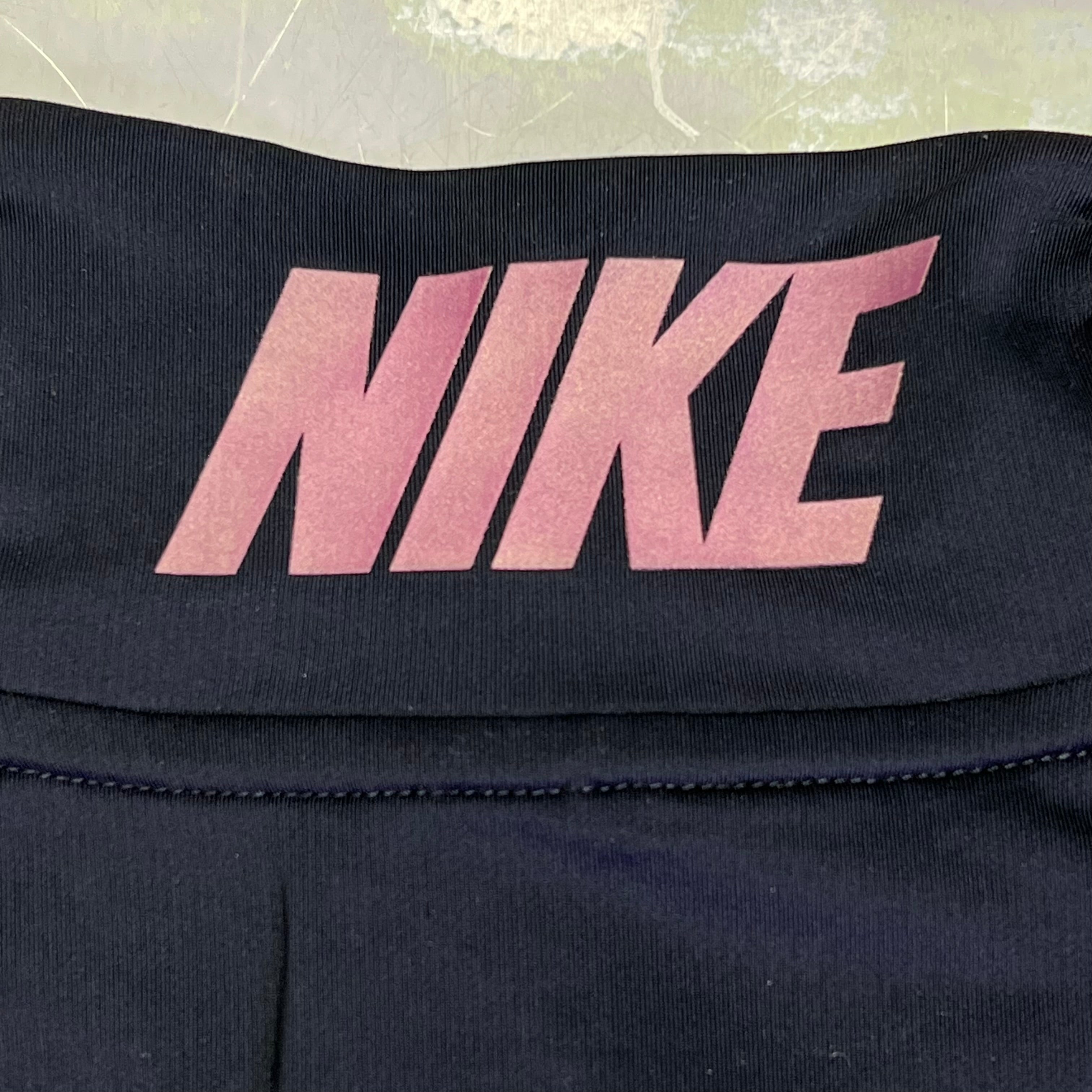 NIKE Nike Pro Warm Sweat Wicking Half Zip Jacket Slim Fit Women's Sz L Black