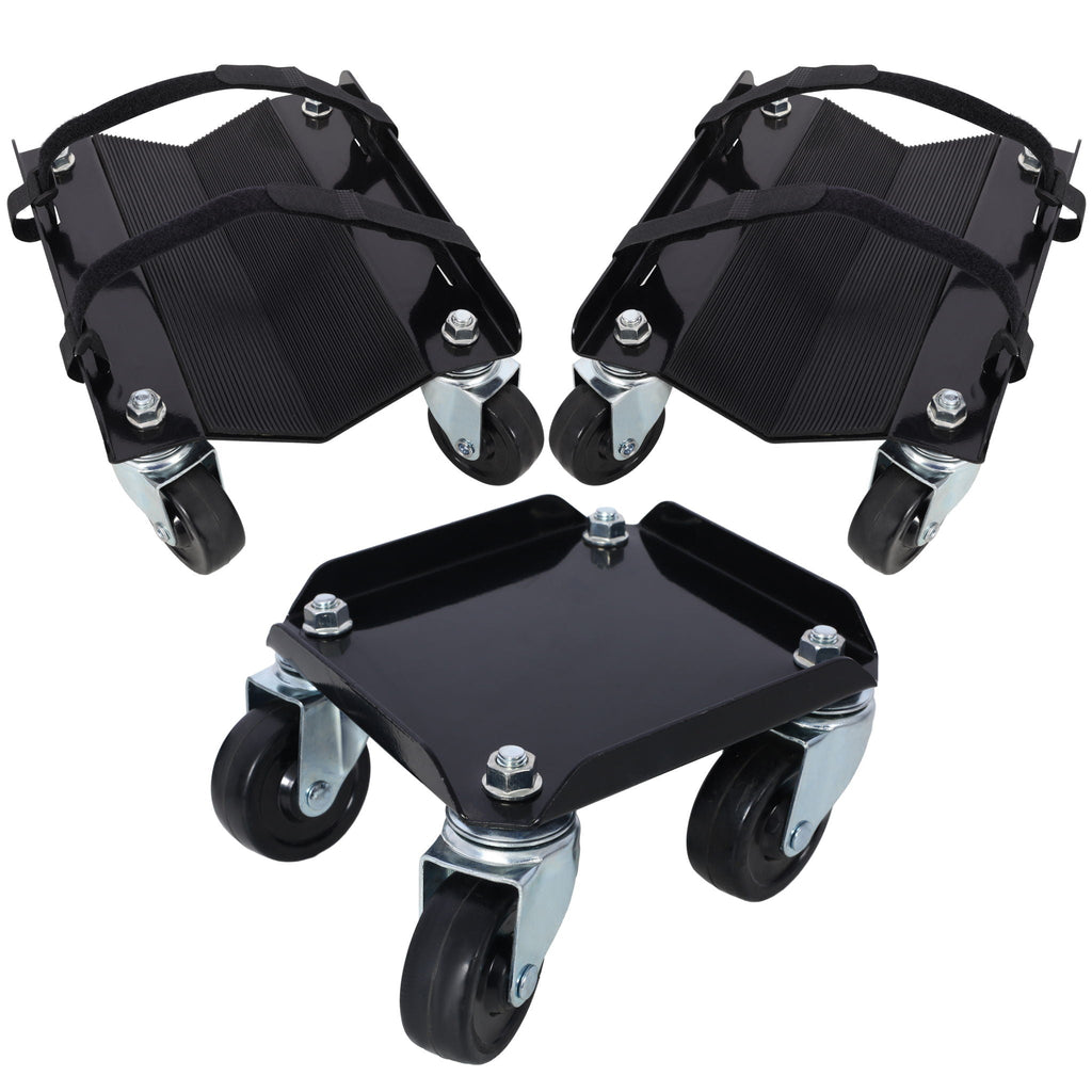 Heavy Duty Steel Snowmobile Dolly with V Slide and Swivel Casters