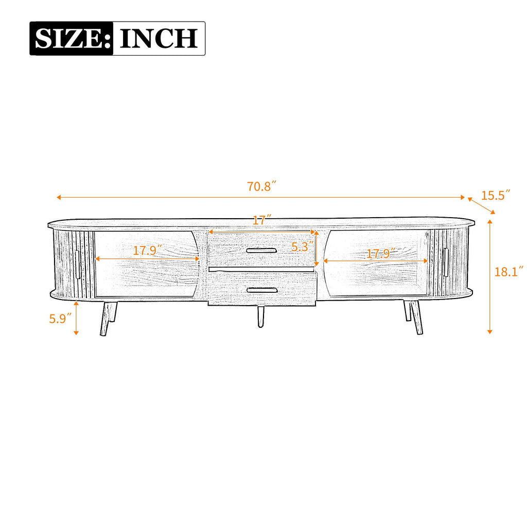 TV Stand Entertainment Center With Storage