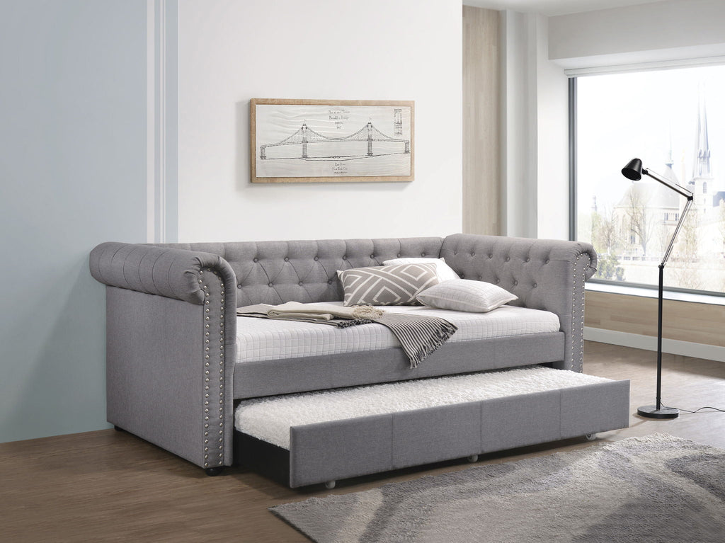 Justice Twin Daybed With Trundle - Smoke Gray