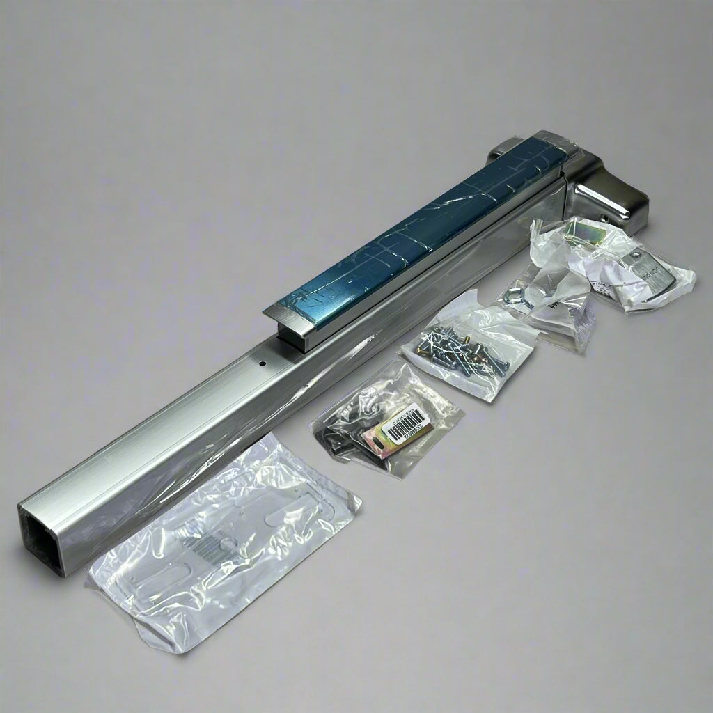 ALLEGION Commercial Door Lock Sz 33" L Blue & Silver ED98.10000