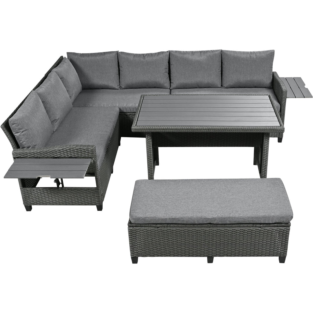 Tomax 5-Piece Outdoor Patio Rattan Sofa Set