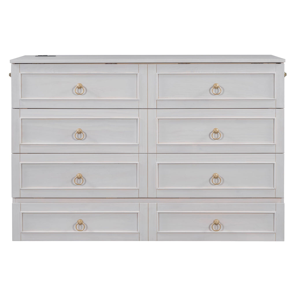 Murphy Bed With Large Drawers And Stylish Design