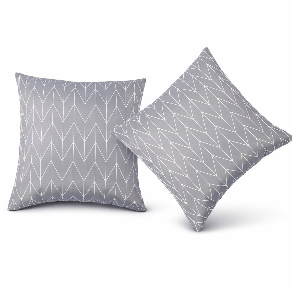 2 Pack Outdoor Throw Pillows, Waterproof & Fade-Resistant (18x18 Inch)