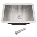 Undermount Bathroom Sink With Pop Up Drain, Brushed Nickel