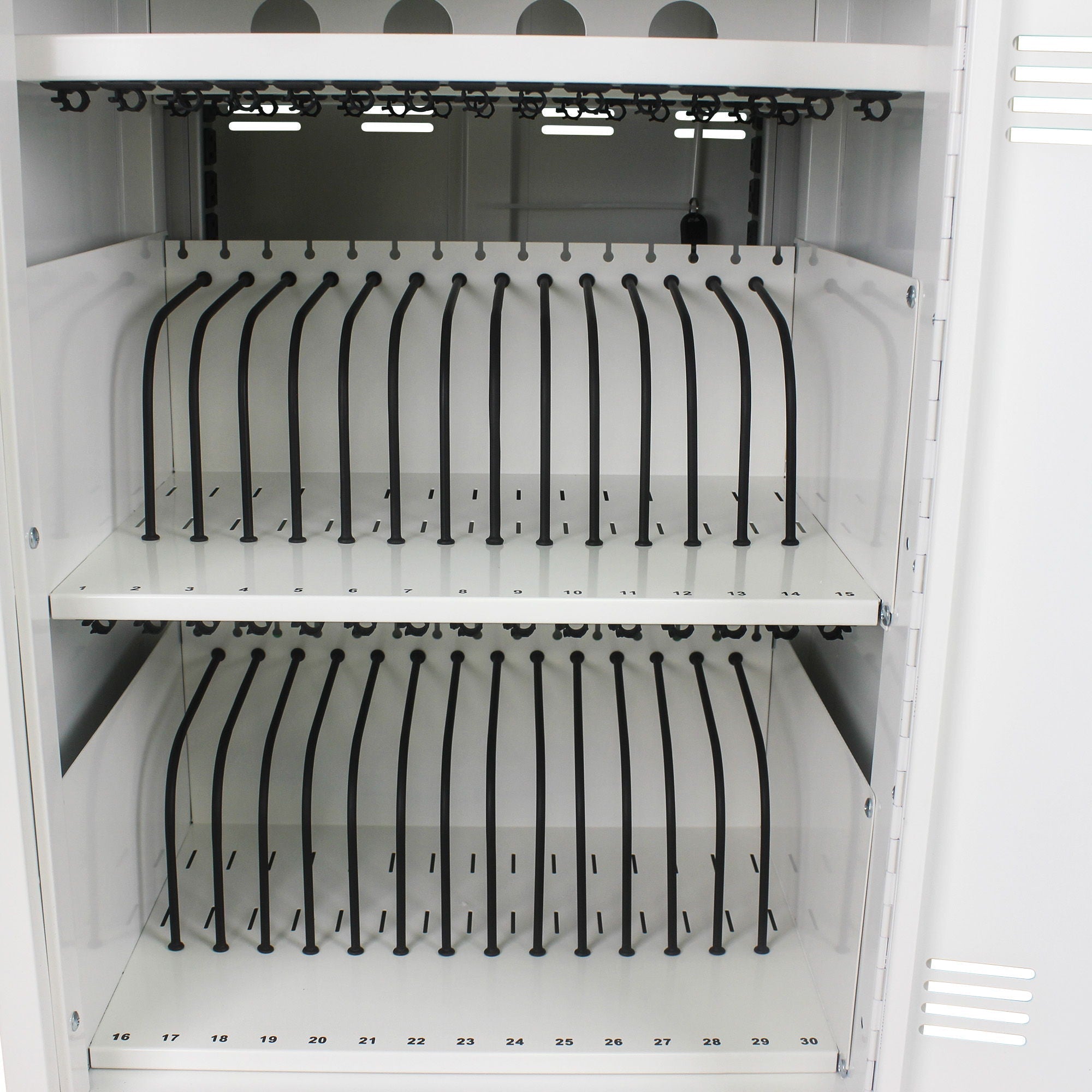 Mobile Charging Cart And Cabinet For Tablets Laptops 30 Device With Combination Lock