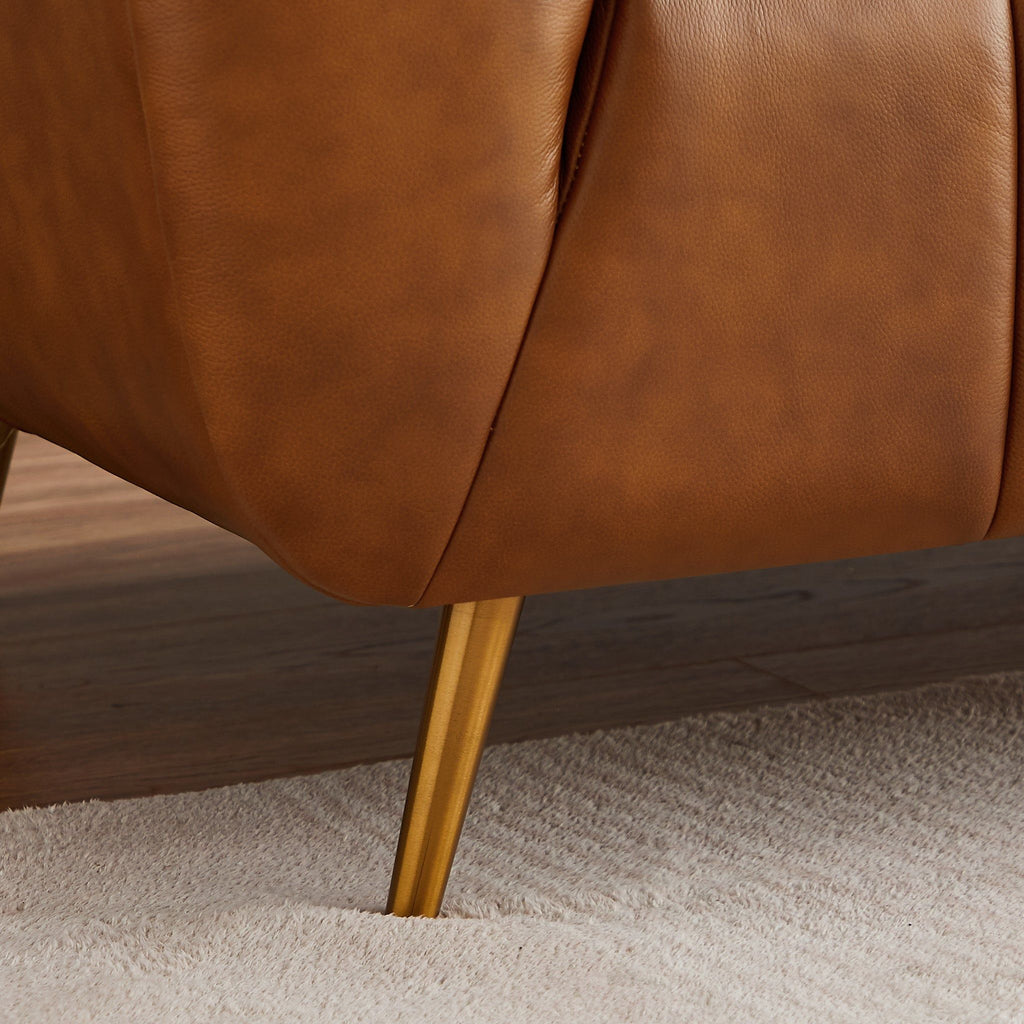 Ava - Sofa - Gold / Tan