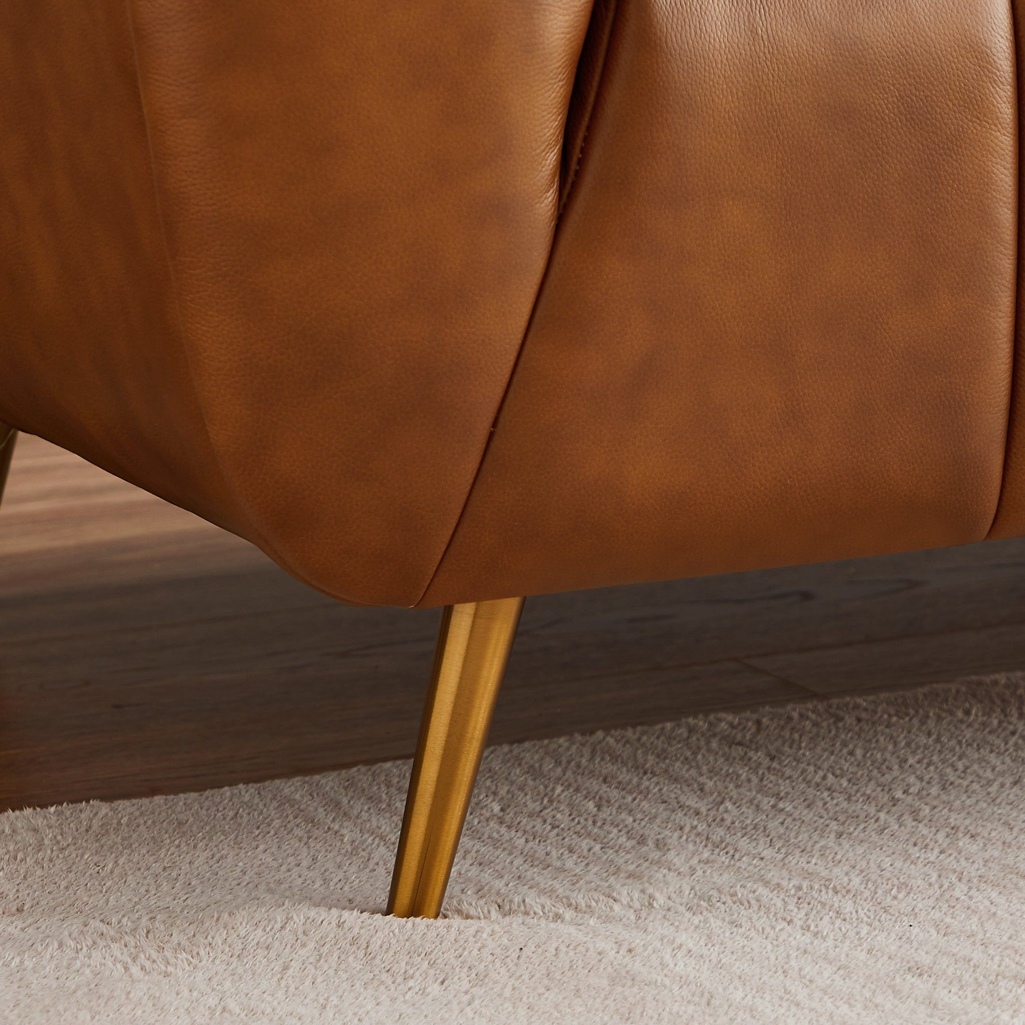 Ava - Sofa - Gold / Tan