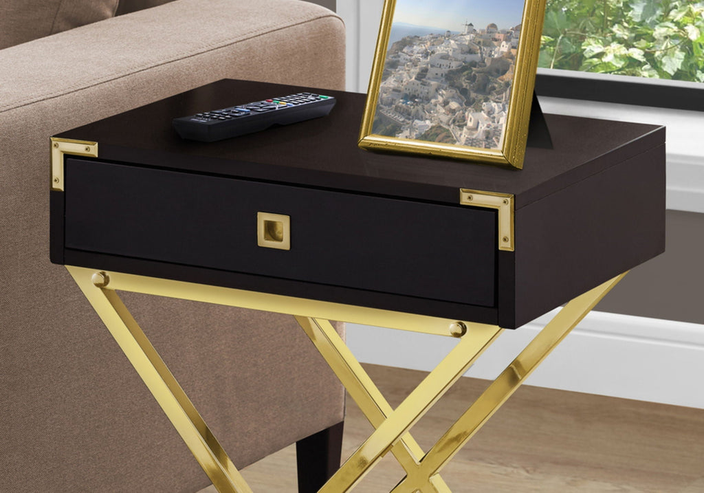 Accent Side Table with Storage Drawer