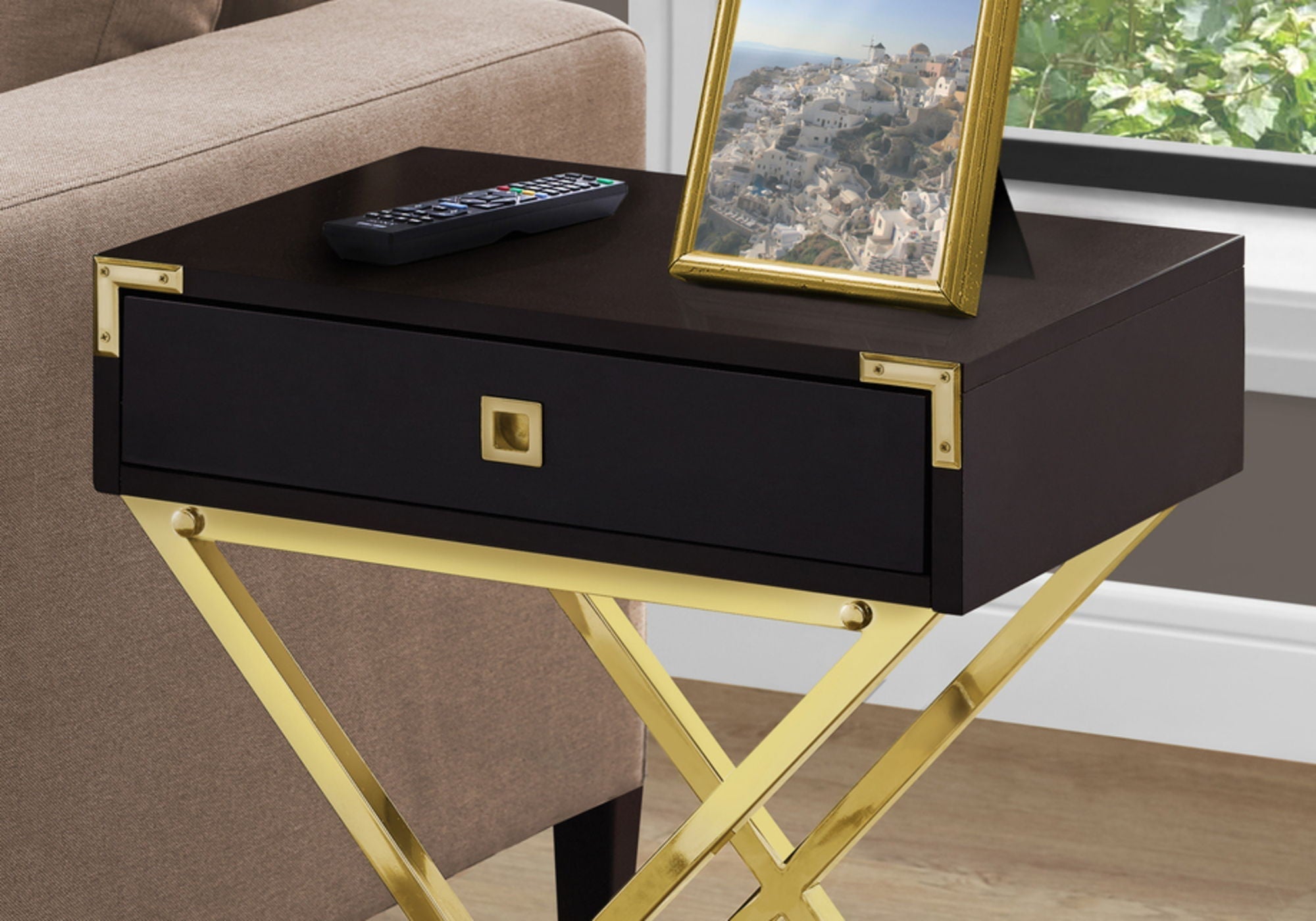 Accent Side Table with Storage Drawer