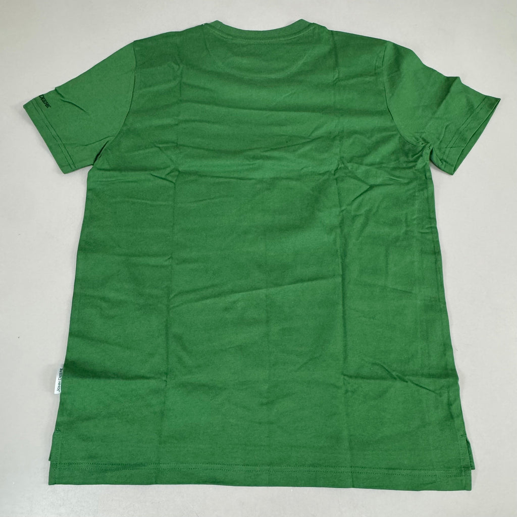 JOHN DEERE Embroidered Logo Short Sleeve Tee Shirt Men's Sz M Green 1896842