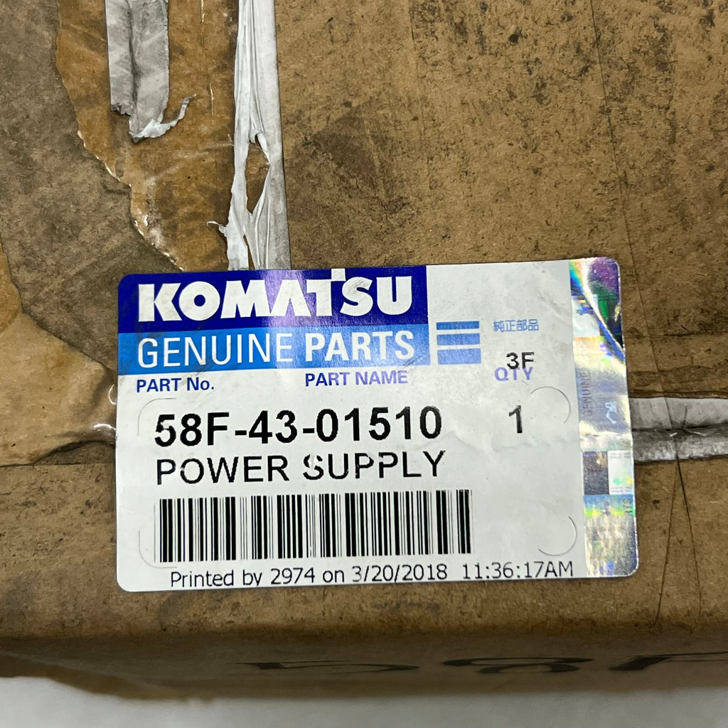 KOMATSU Panel Negative Grey 58F-43-015110