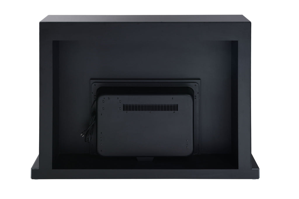 Drisana Mirrored Fireplace - Black